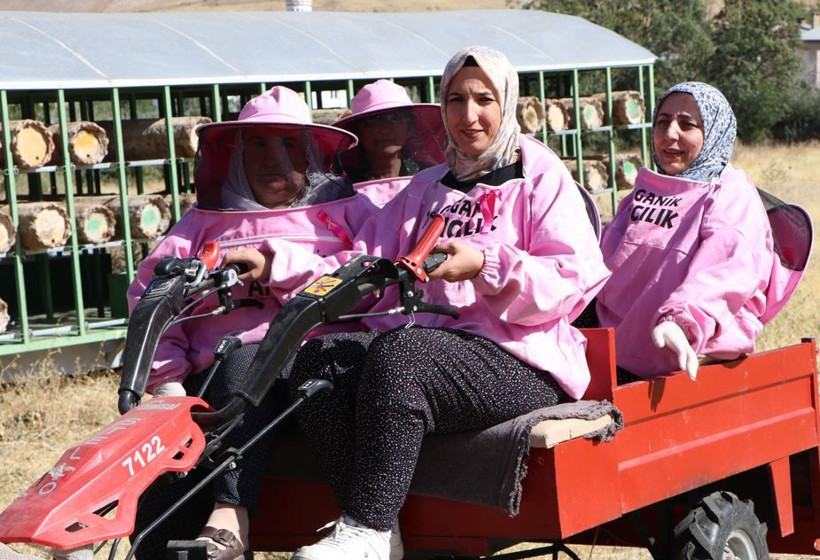 Bakteri ve virüslere karşı kalkan: ‘Pembe maskeli’ kadınlar kolları sıvadı - Resim: 10