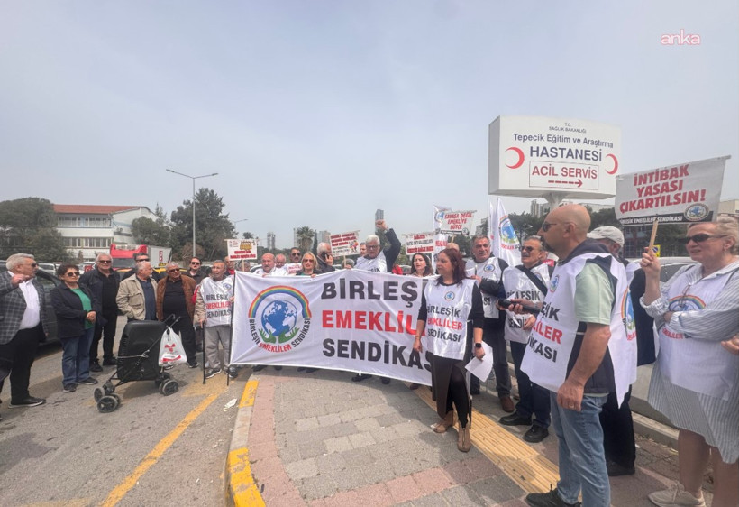 Emekliler ara zam ve katkı payı için İzmir'de sokağa indi - Resim : 2