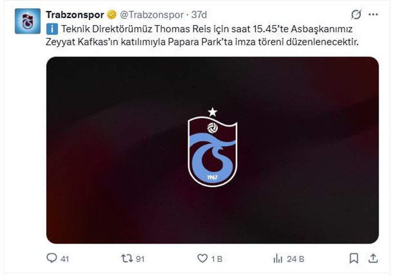 Trabzonspor, Thomas Reis'ı resmen açıkladı - Resim : 3