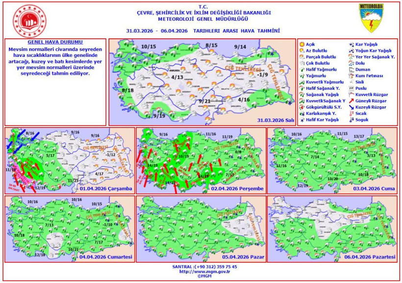 Meteoroloji’den 3 günlük kritik uyarı: Şiddetli sağanak ve fırtına hangi illeri vuracak? - Resim: 8