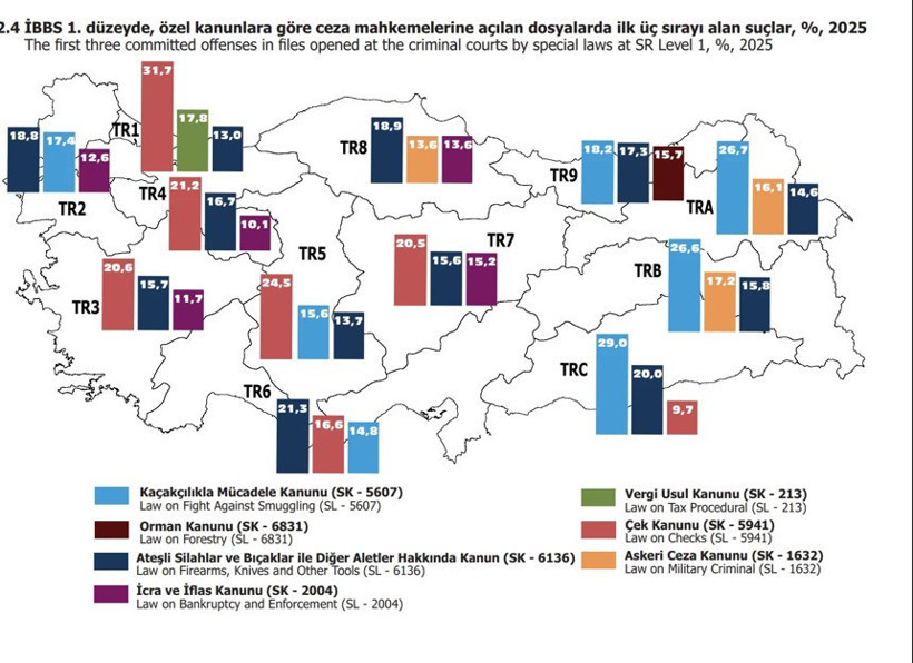 Türkiye'nin suç karnesi ortaya çıktı: O suçların dava dosya sayısı listeye damga vurdu - Resim : 2