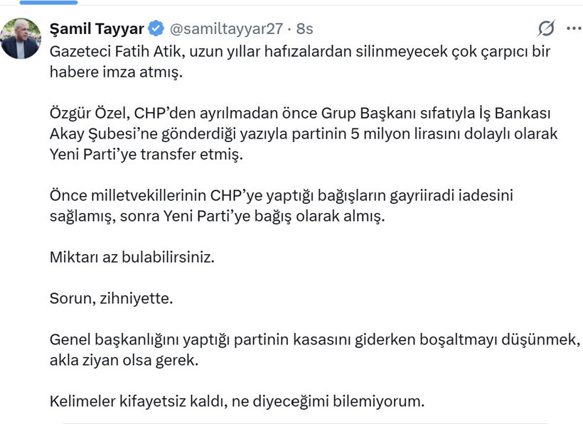 CHP ve YENİ Parti arasında 5 milyon depremi: Özgür Özel'e 'para aktarımı' iddiası - Resim : 3