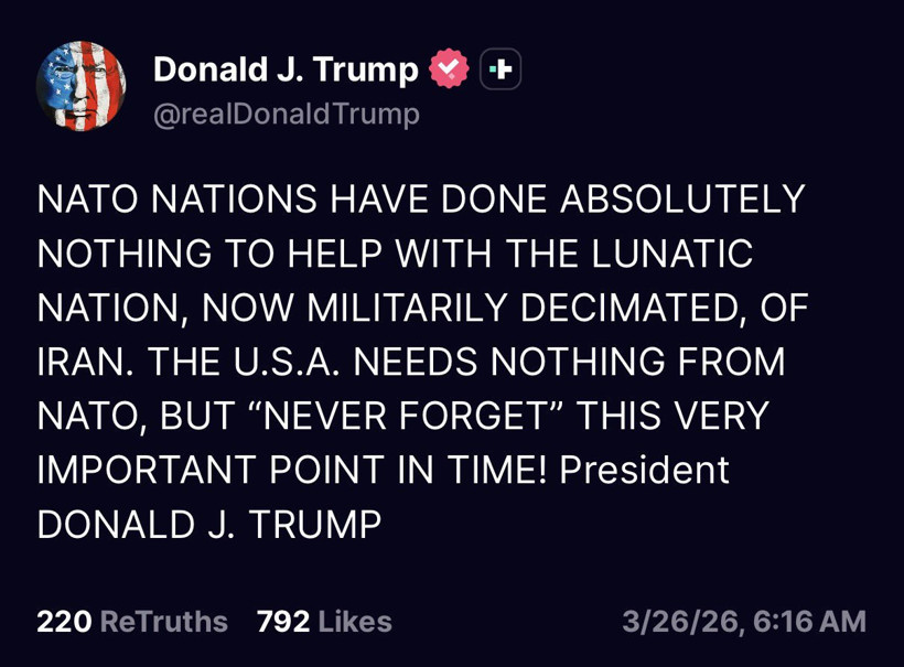 Hürmüz Boğazı'nı açamayan Trump NATO’ya trip attı - Resim : 1