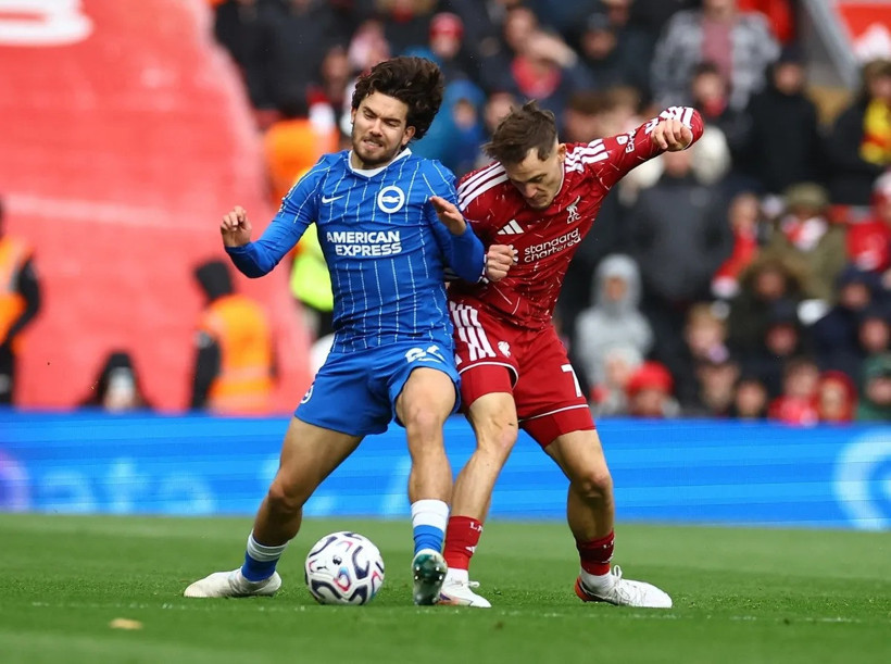 Liverpool, Brighton'ı 2-0 mağlup etti: Ferdi Kadıoğlu sakatlandı - Resim : 1