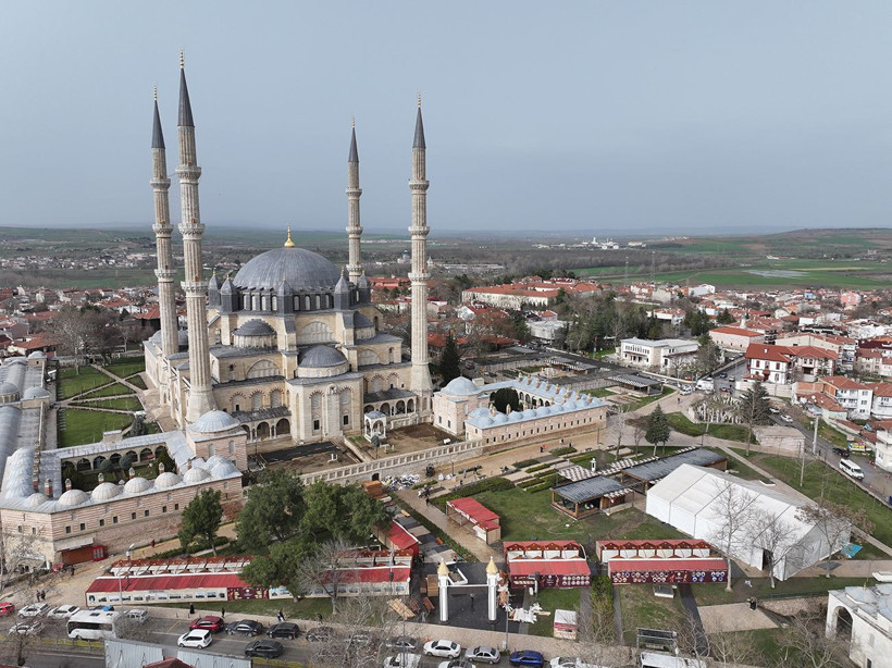 Selimiye Camii Ramazan'a hazır: 450 yıllık eserde restorasyon bitti, ihtişam geri dönüyor - Resim: 20