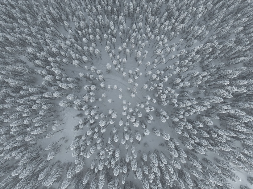 Gökyüzünden Ilgaz manzaraları: Sis ve karın muhteşem dansı - Resim : 4