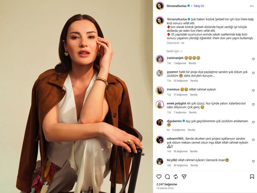 Kızılcık Şerbeti'nin Işıl'ı Ece İrtem hayatını kaybetti - Resim : 4