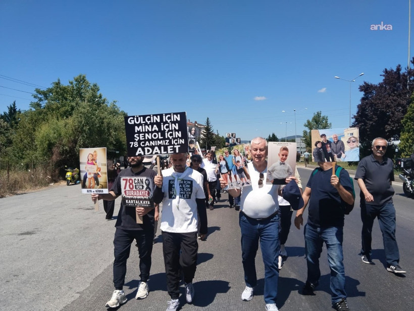 Bolu’dan Ankara’ya adalet yürüyüşü: 78 can için yola çıkıldı, 186 kilometre sonra Ankara’ya ulaşıldı - Resim : 1