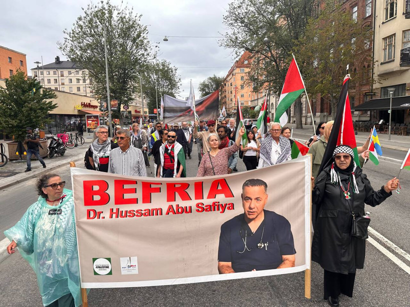 İsveç'te İsrail protestosu: Gazze ve Lübnan saldırılarına karşı ses yükselttiler - Resim : 1