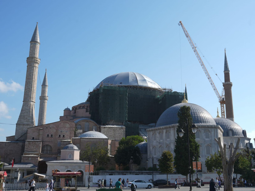 Ayasofya'da tarihi restorasyon: Çelik platform - Resim: 14