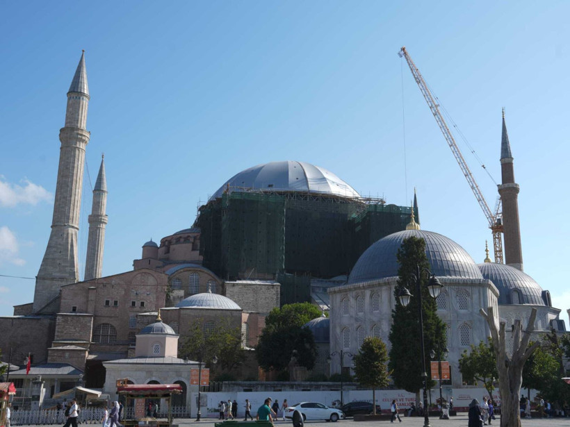 Ayasofya'da tarihi restorasyon: Çelik platform - Resim: 7