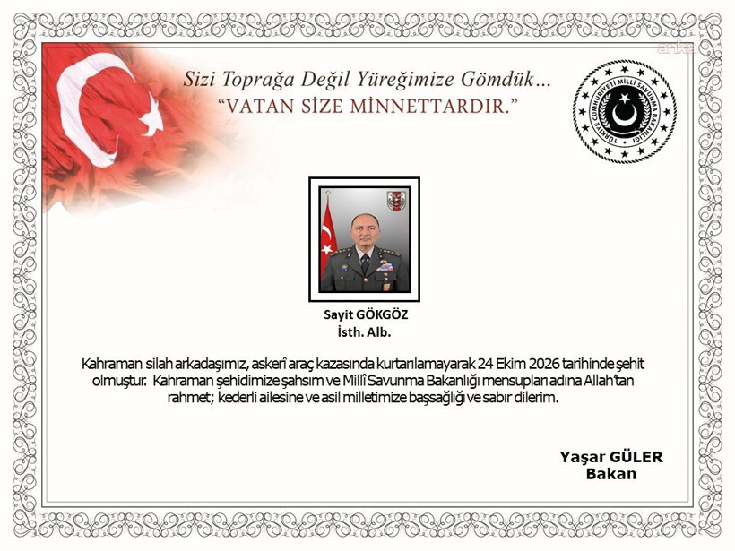 İstihbarat Albayı Sayit Gökgöz, askeri araç kazasında şehit oldu - Resim : 1