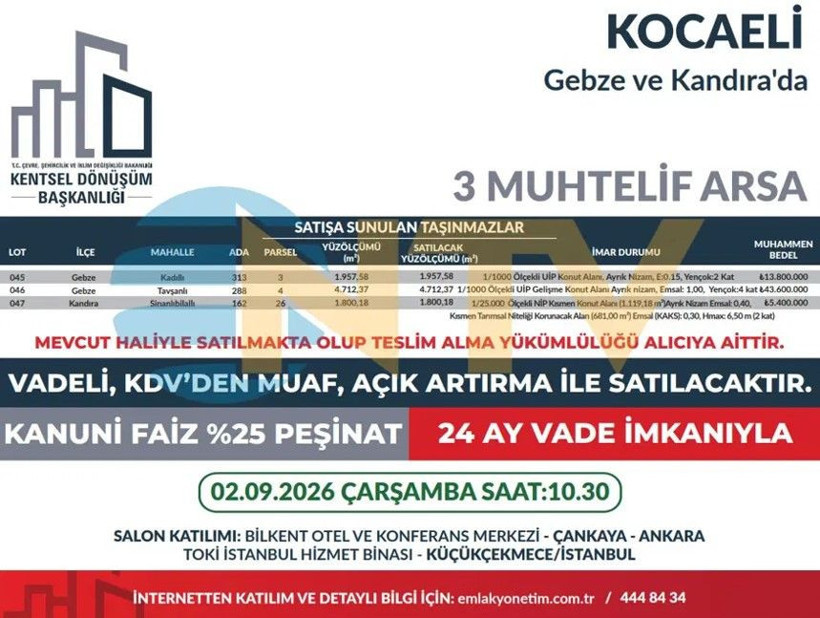 200 bin liraya kapış kapış arsa satılıyor: 660 tanesi ihaleye çıktı - Resim: 23
