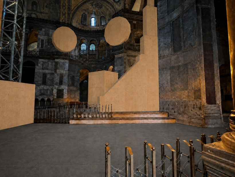 Ayasofya'da tarihi restorasyon: Çelik platform - Resim: 15
