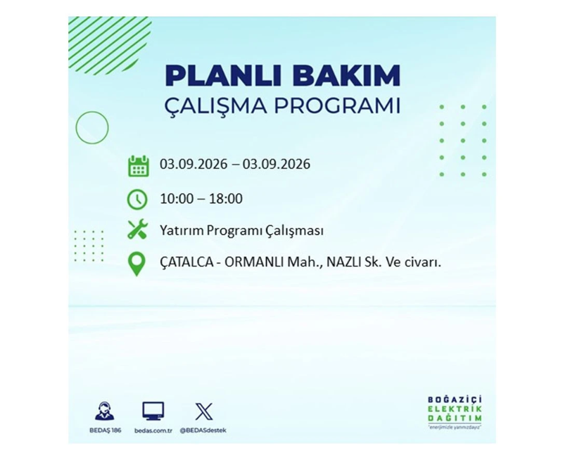BEDAŞ duyurdu: İstanbul’da büyük elektrik kesintisi... İşte kesintinin yaşanacağı yerler - Resim: 1