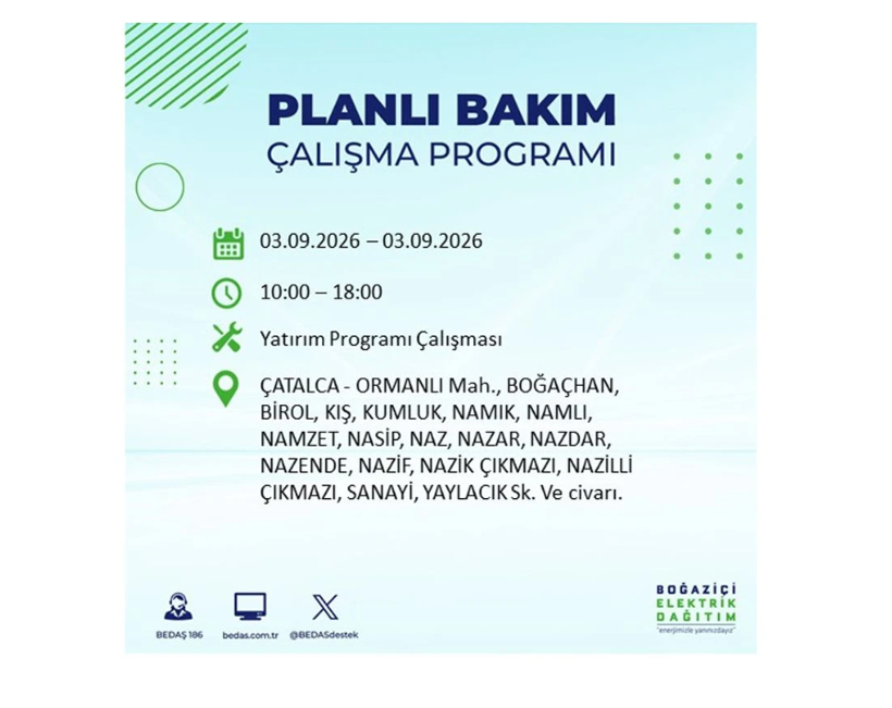 BEDAŞ duyurdu: İstanbul’da büyük elektrik kesintisi... İşte kesintinin yaşanacağı yerler - Resim: 3