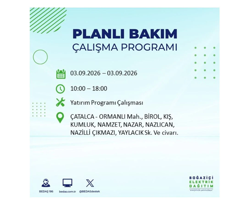 BEDAŞ duyurdu: İstanbul’da büyük elektrik kesintisi... İşte kesintinin yaşanacağı yerler - Resim: 2