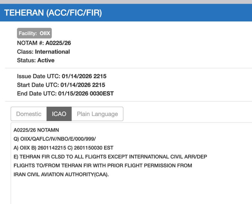 İran hava sahasını u&ccedil;uşlara kapattı... Tahran y&ouml;netiminden flaş karar - Resim : 2