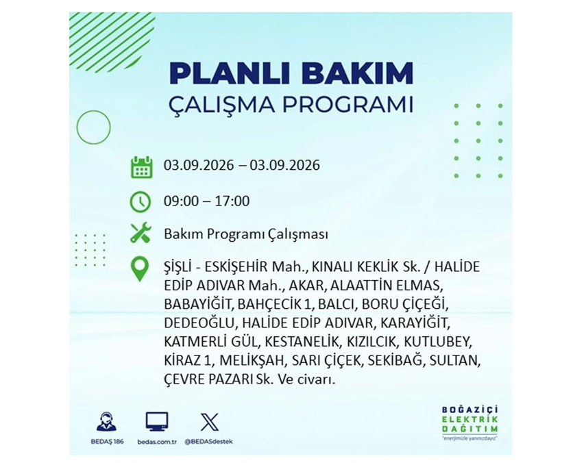 BEDAŞ duyurdu: İstanbul’da büyük elektrik kesintisi... İşte kesintinin yaşanacağı yerler - Resim: 15