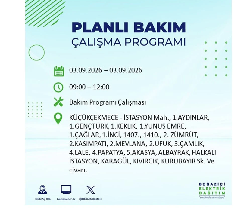 BEDAŞ duyurdu: İstanbul’da büyük elektrik kesintisi... İşte kesintinin yaşanacağı yerler - Resim: 10