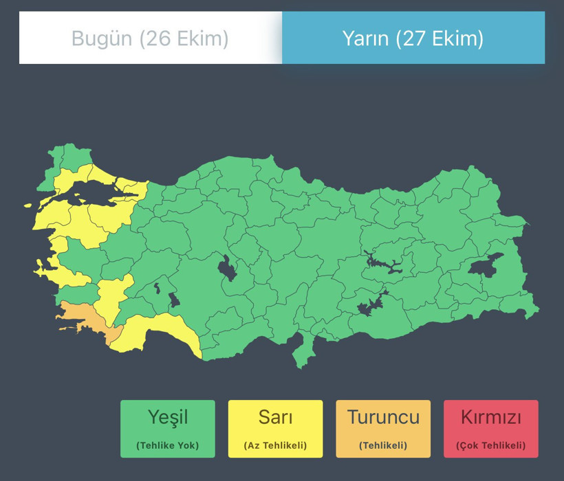 Bakanlık'tan 11 il için kuvvetli yağış uyarısı: Sel ve su baskını riski - Resim : 3