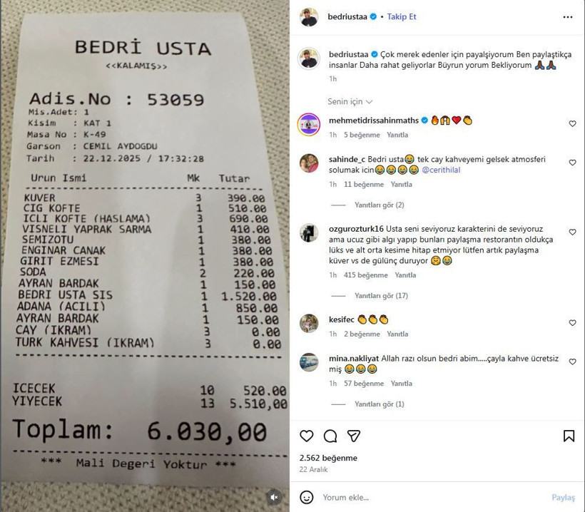 MasterChef Bedri Usta'ya bakanlık incelemesi: Müşterisine ‘Takipçin az, adam gör!’ tepkisi fırtına kopardı - Resim: 19