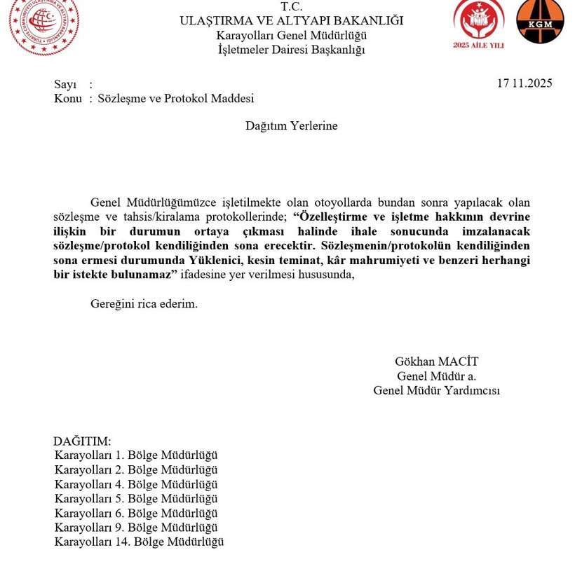 K&ouml;pr&uuml;lerin &ouml;zelleştirilmesine ilişkin iki belge ortaya &ccedil;ıktı: &Ouml;zg&uuml;r &Ouml;zel a&ccedil;ıklamıştı - Resim : 1