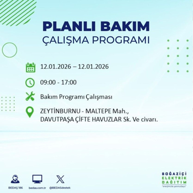 BEDAŞ'tan 1 Mart açıklaması: İstanbul’da ışıklar sönüyor: Hangi ilçeler karanlıkta kalacak? - Resim: 15