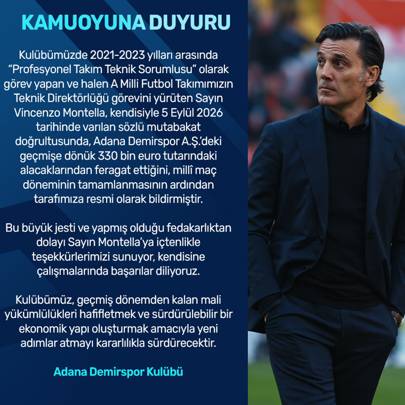 Montella'ya teşekkür edildi: 330 bin Euro'dan feragat etti - Resim : 3
