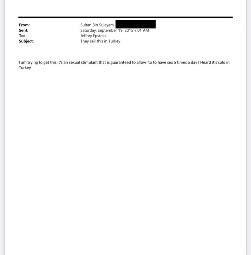 Epstein dosyasından: Dubaili iş insanı Sulayem Türkiye’den seks ilacı istedi - Resim : 1