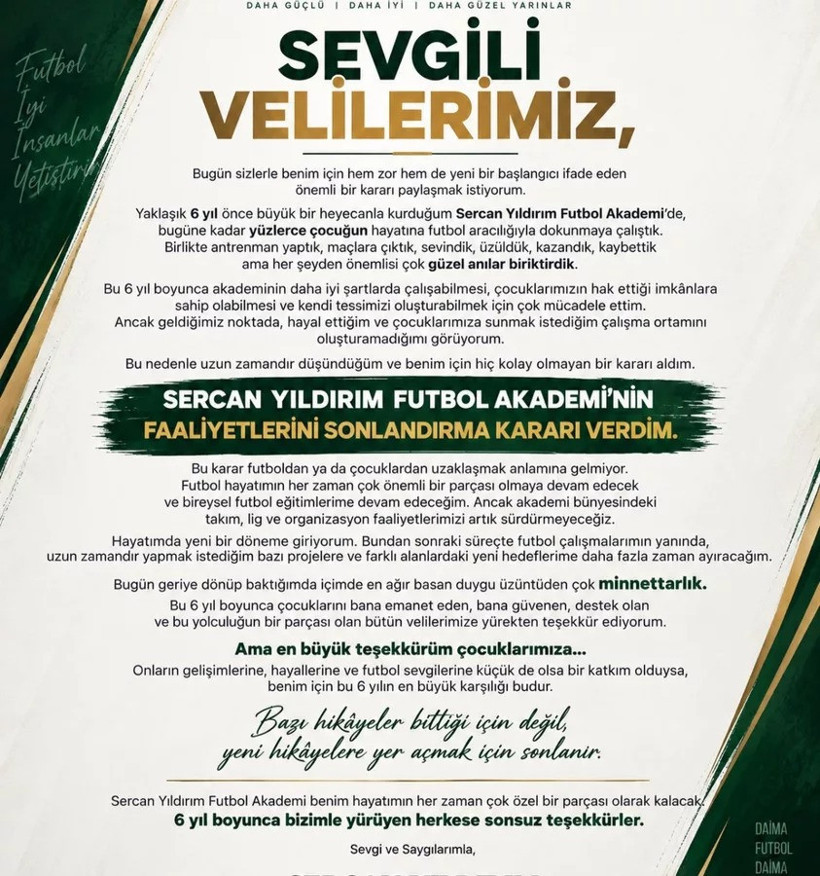 Bursalı eski milli futbolcu açıkladı: 6 yıllık akademisini kapatıyor - Resim : 4