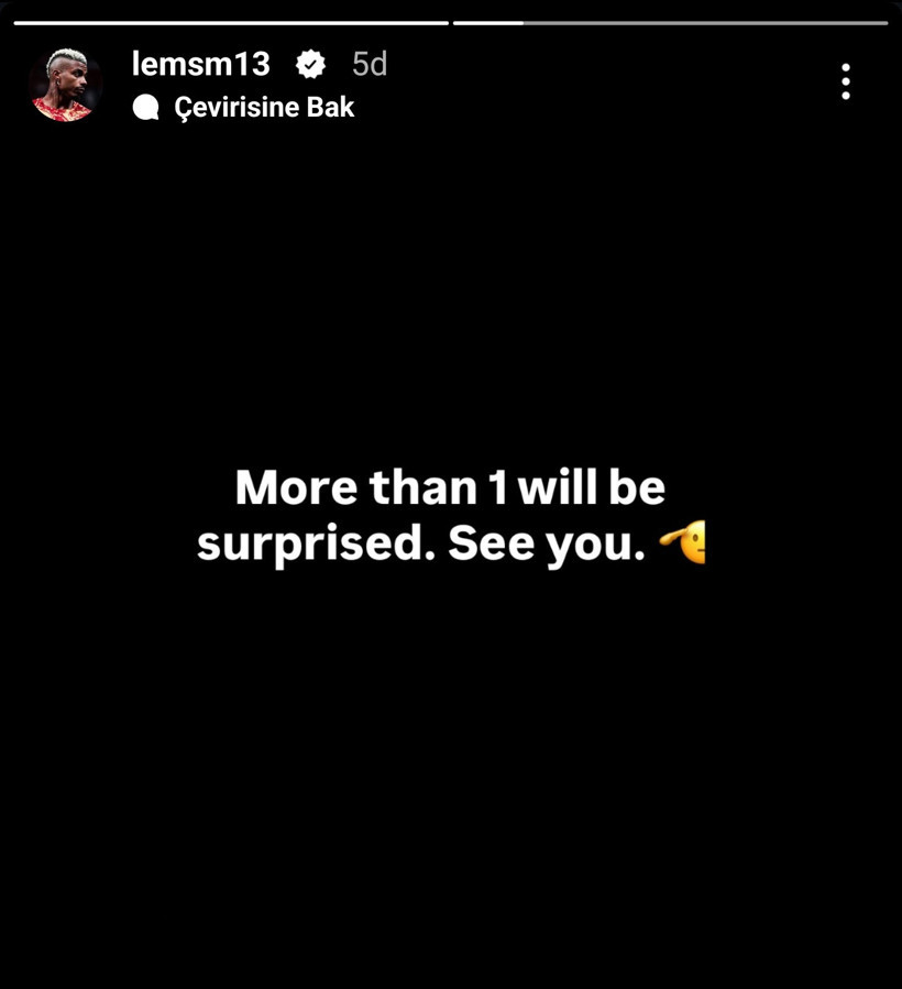 Galatasaray'da geleceği merak konusu olan Lemina'dan gizemli paylaşım - Resim : 1