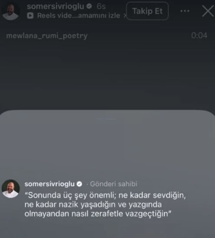 Somer Sivrioğlu’ndan Didem Belen’in aldatma iddiası sonrası ilk paylaşım: Üç şey önemli… - Resim : 2