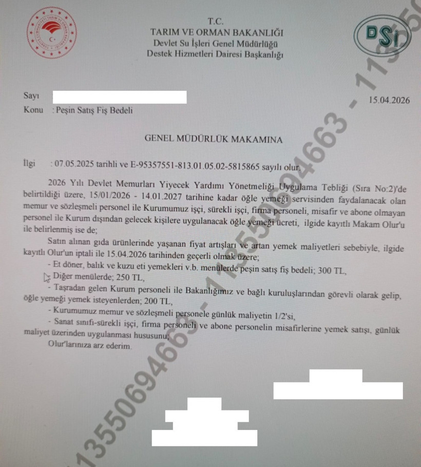 CHP’li Gürer: DSİ yemek ücretlerine 3 ayda ikinci zam - Resim : 1