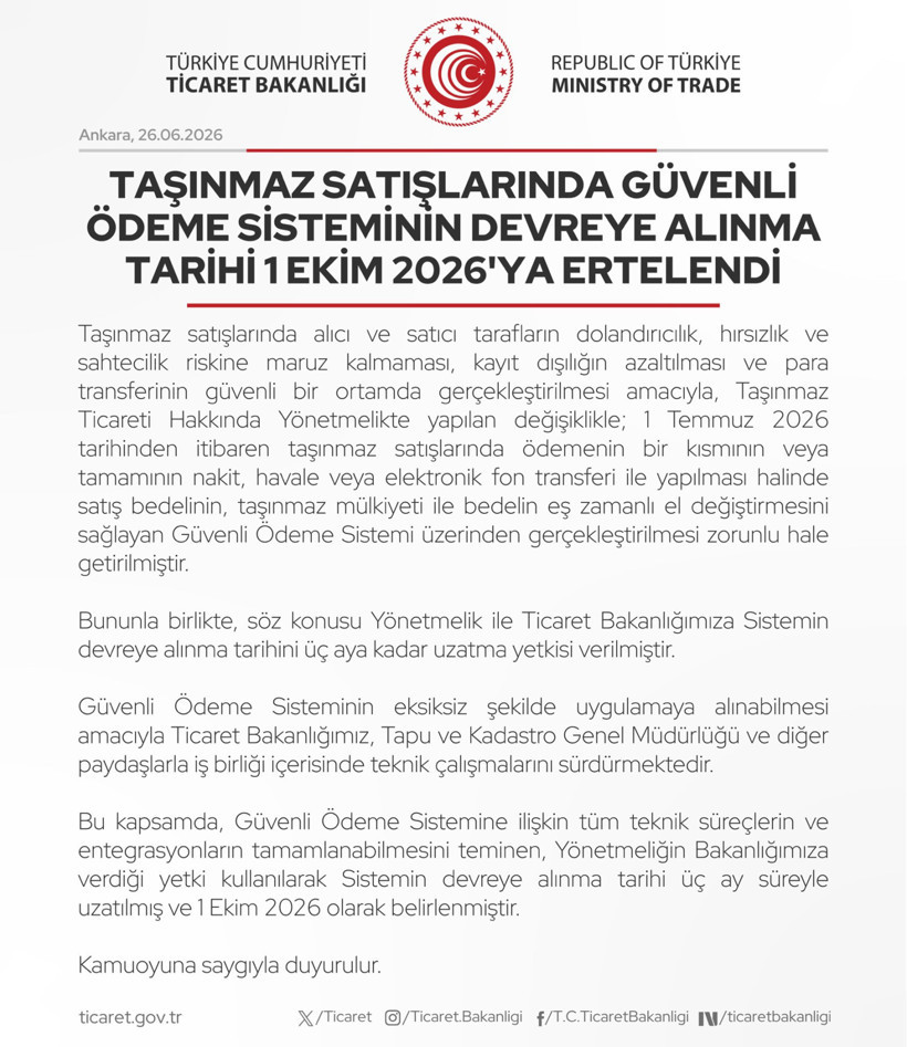 Tapuda işlem yapacaklar dikkat: Tarih uzatıldı - Resim : 1