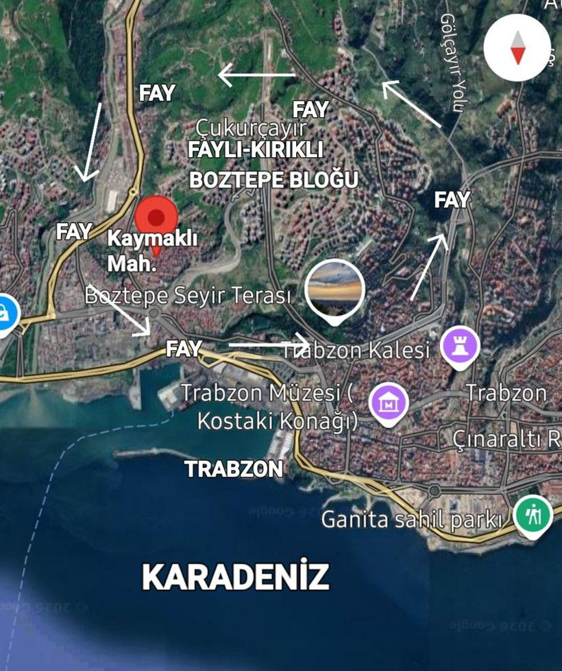 Osman Bektaş açıkladı: Trabzon'daki heyelanların nedeni faylı ve kırıklı yapı - Resim : 2