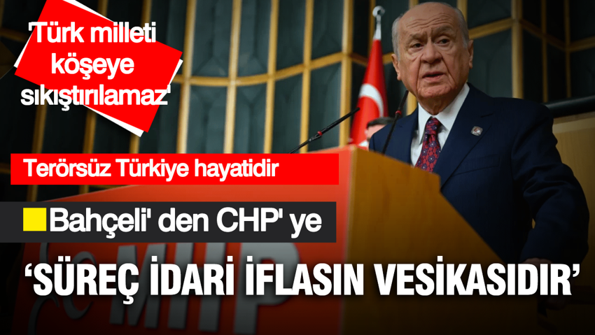 Bahçeli'den Özgür Özel'e çağrı: Ateşe körükle gitme