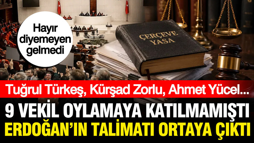 Erdoğan'dan 9 vekile giden 'disiplin' talimatı