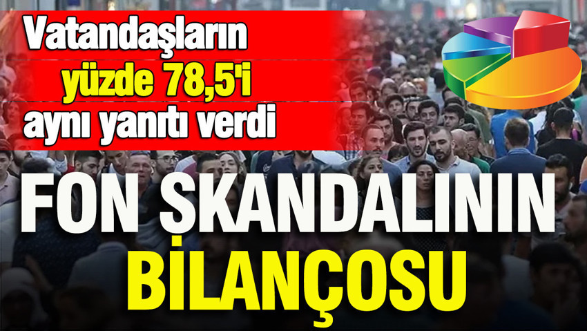 ASAL Araştırma'dan yeni anket: Fon vurgununda vatandaş isimleri istiyor