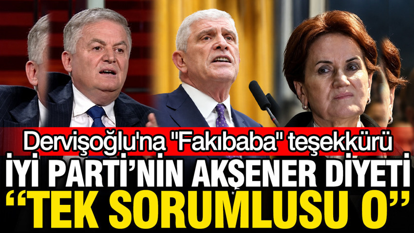 İYİ Parti'nin Meral Akşener diyeti: Ahmet Zeki Üçok "Sorumlu Akşener" dedi