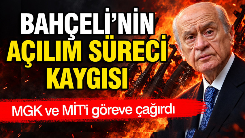 Bahçeli çözüm sürecinden kaygılı: Silahsızlanmada devlet denetimi istiyor