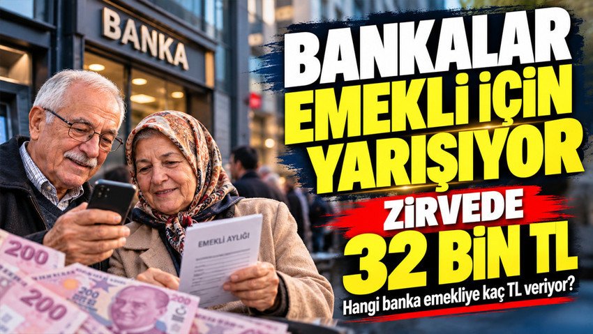 Emekli maaşını taşıyana Ekim 2026'da 32 bin TL’ye varan promosyon: Banka banka tutarlar ve şartlar