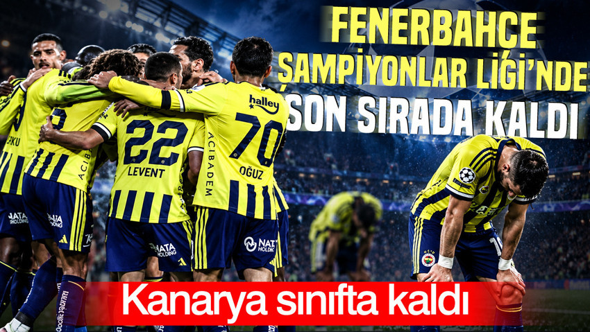 Fenerbahçe Şampiyonlar Ligi’nde koşu mesafesinde son sırada kaldı
