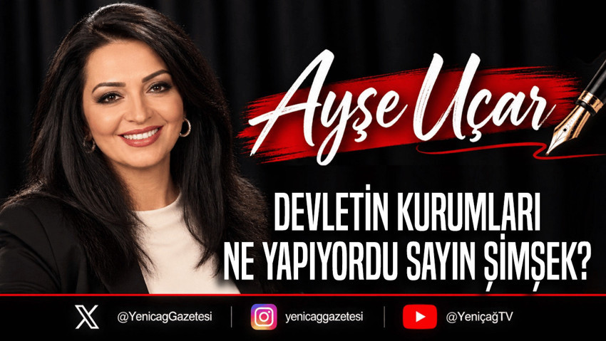 Devletin kurumları ne yapıyordu Sayın Şimşek