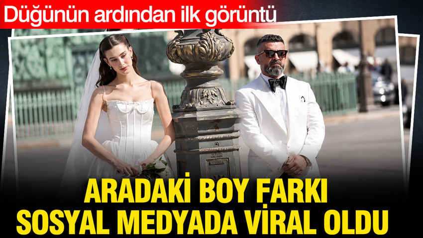 Itır Esen ile Engin Aykanat evlendi: İkisinin arasındaki boy farkı sosyal medyada çok konuşuldu