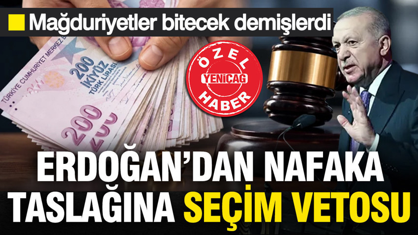 Nafaka düzenlemesi rafa kalktı: Erdoğan'dan 'seçim' vetosu