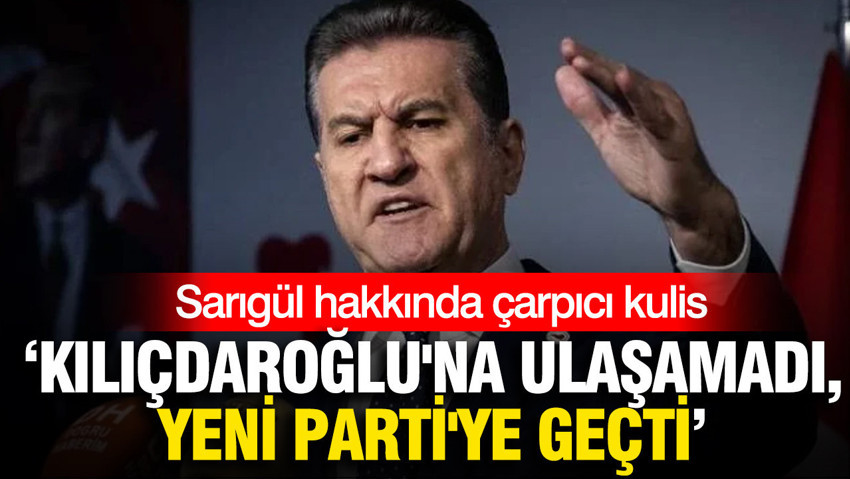 Nagehan Alçı'dan Sarıgül kulisi: Kılıçdaroğlu'nu iki kez aradı, yanıt alamadı YENİ Parti'ye geçti