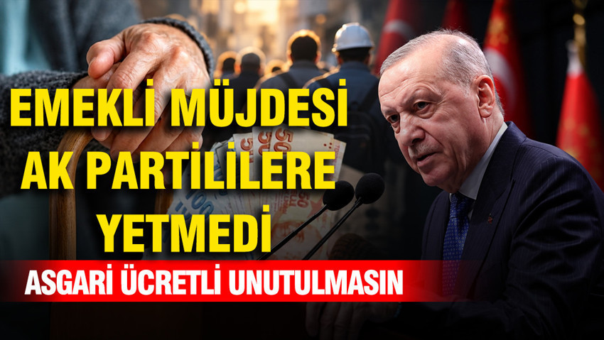 Erdoğan’ın emekli düzenlemesinin arkasında teşkilat uyarısı: Sıradaki talep asgari ücretli