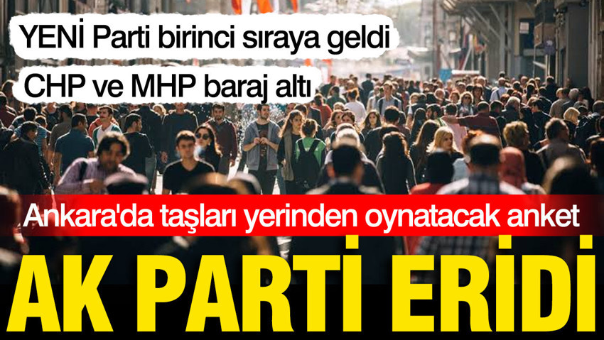 Gündemar'ın Eylül anketinde YENİ Parti yüzde 30,64 ile birinci sırada