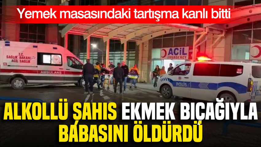 Kırıkkale'de tartıştığı babasını ekmek bıçağıyla öldürdü